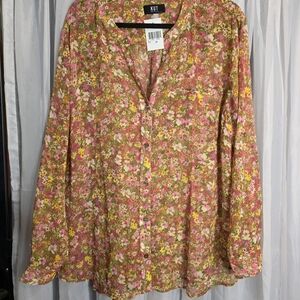 #6 NWT Kut from the Kloth Multicolor Floral Blouse